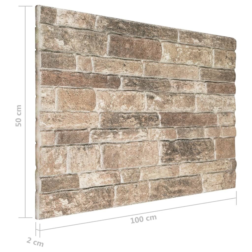 3D Wall Panels with Multicolor Brick Design 10 pcs EPS - Image 7
