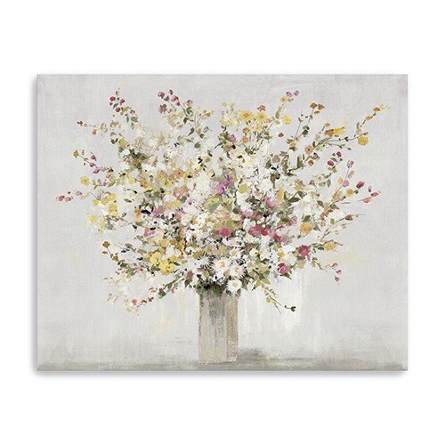 Small Colorful Wildflowers in a Vase Canvas Wall Art - Image 2