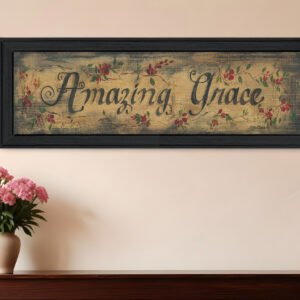 Amazing Grace 10 Black Framed Print Wall Art