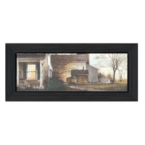 Approaching Dusk Black Framed Print Wall Art