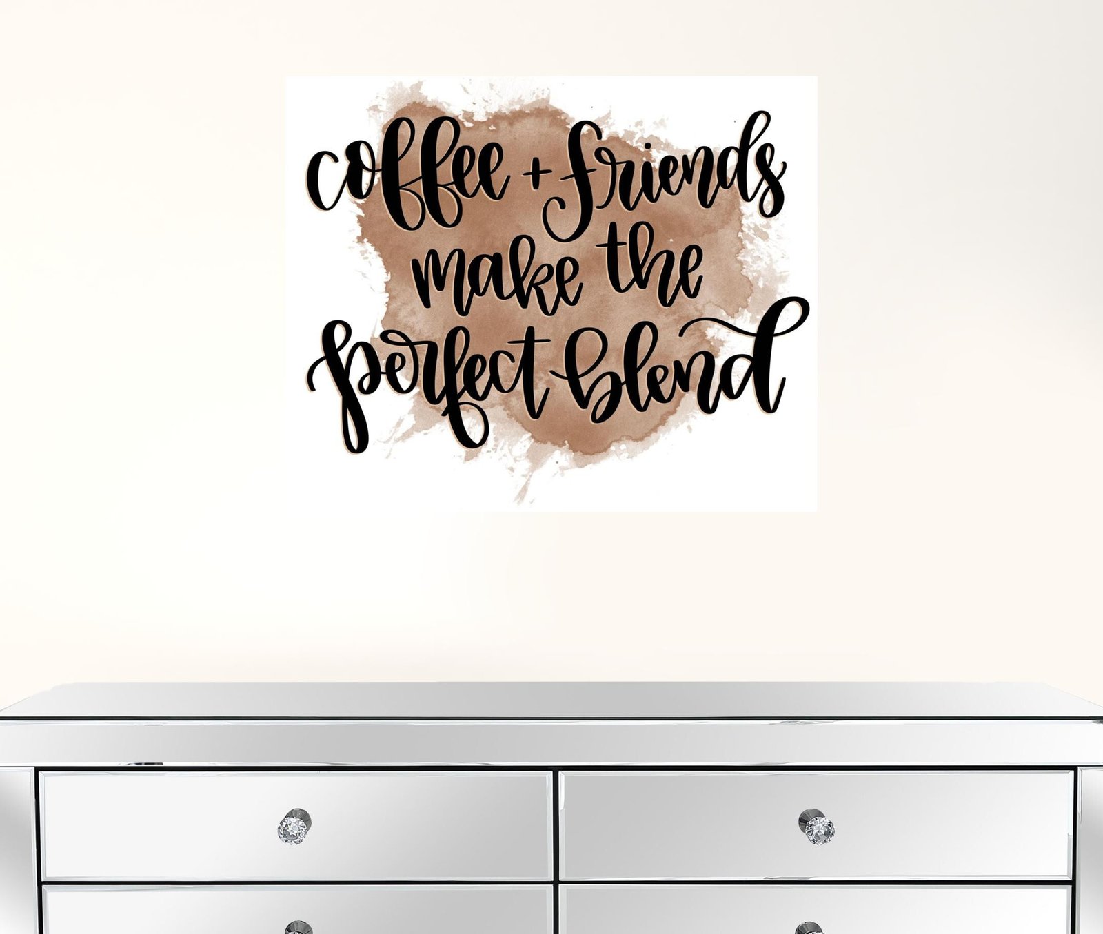 Coffee and Friends 1 Black Framed Print Wall Art - Image 6