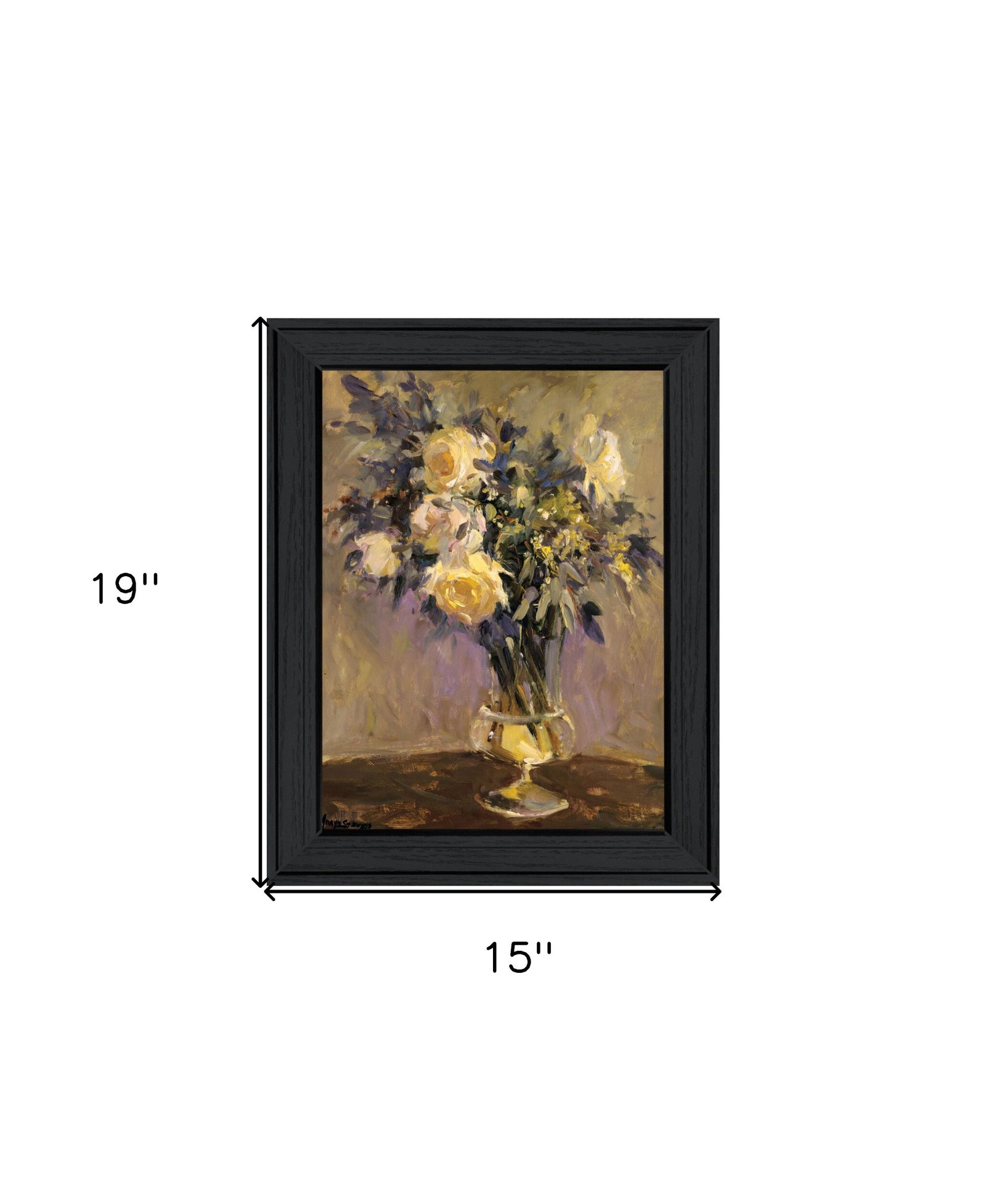 Evening Vase Black Framed Print Wall Art - Image 6