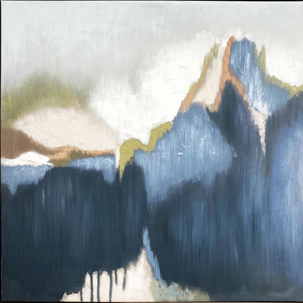 Abstract wall art Painting Vision Gold Floater Frame Canvas Print - Image 6