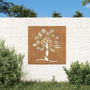 outdoor metal wall art